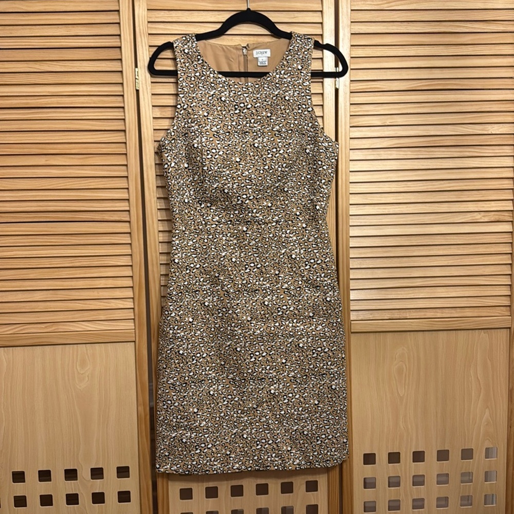 J. Crew Leopard Print Dress